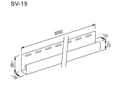 Ukončovací J-profil DECO SIDING SV-15 - světle olivová Ukončovací J-profil DECO SIDING SV-15 - světle olivová