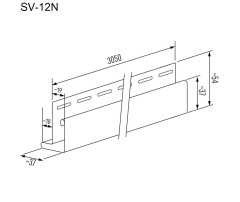 Rohový profil úzký DECO SIDING SV-12N - světle olivová Rohový profil úzký DECO SIDING SV-12N - světle olivová
