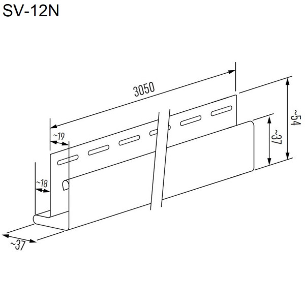 Rohový profil úzký DECO SIDING SV-12N - světle olivová Rohový profil úzký DECO SIDING SV-12N - světle olivová