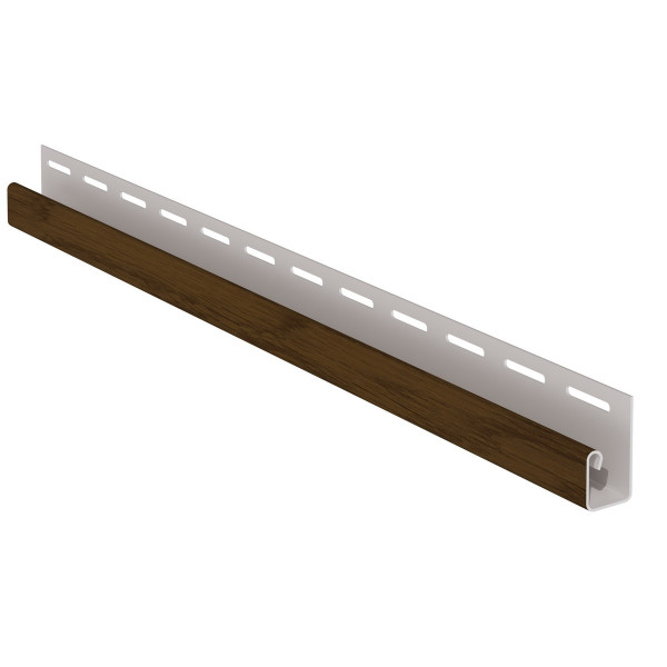 Ukončovací J-profil WOOD SIDING SV-15 - ořech Ukončovací J-profil WOOD SIDING SV-15 - ořech