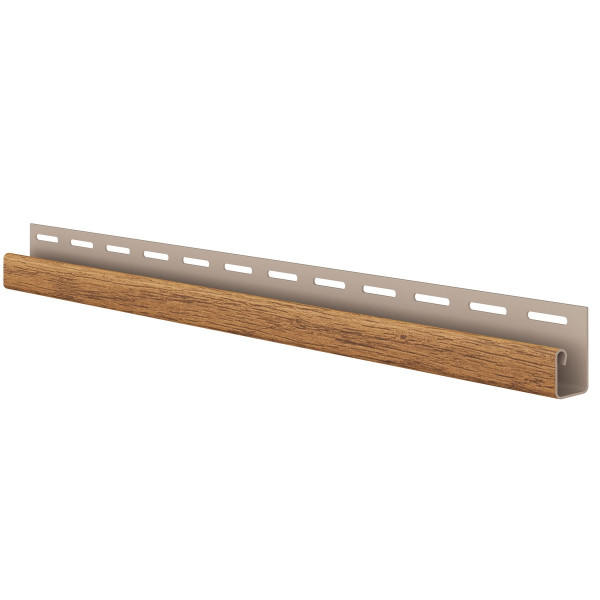 Ukončovací J-profil WOOD SIDING SV-15 - dub winchester Ukončovací J-profil WOOD SIDING SV-15 - dub winchester