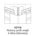 Rohový profil vnější 2-dílný univerzální UNI V2116 - 901 Greige Style /3 m Rohový profil vnější 2-dílný univerzální UNI V2116 - 901 Greige Style /3 m