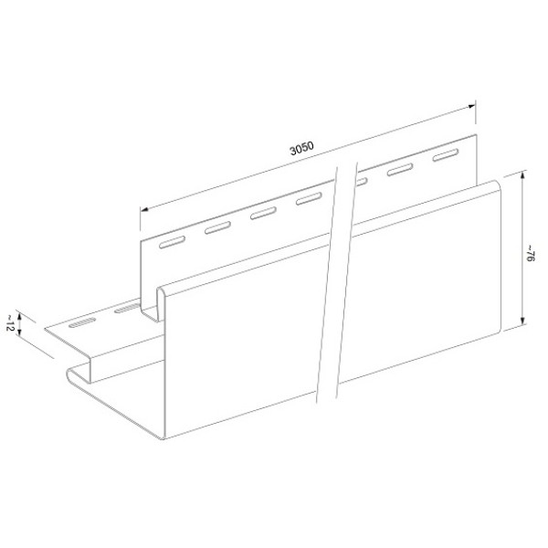 Rohový profil DECO SIDING - SV-12 - světle zelená Rohový profil DECO SIDING - SV-12 - světle zelená