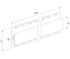 Spojovací H-profil DECO SIDING - SV-18 - béžová Spojovací H-profil DECO SIDING - SV-18 - béžová