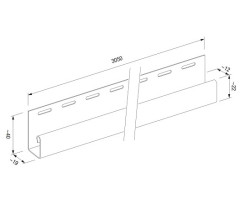 Ukončovací profil DECO SIDING - SV-15 - krémová Ukončovací profil DECO SIDING - SV-15 - krémová