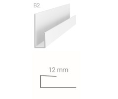 Lemovací profil Vilo B2 – bílý / 2,7 m Lemovací profil Vilo B2 – bílý / 2,7 m