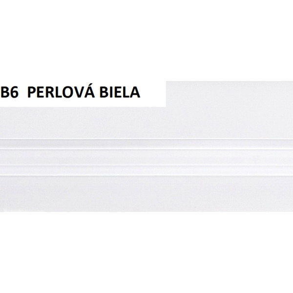 Univerzálna začisťovacia lišta Vilo B6 - 02 perlová biela /3m x 50mm Univerzálna začisťovacia lišta Vilo B6 - 02 perlová biela /3m x 50mm