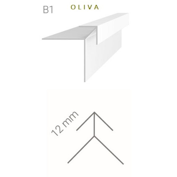 Vonkajší rohový profil Vilo B1 - oliva /2,7 m Vonkajší rohový profil Vilo B1 - oliva /2,7 m