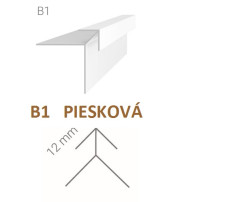 Vonkajší rohový profil Vilo B1 - piesková /2,7 m Vonkajší rohový profil Vilo B1 - piesková /2,7 m