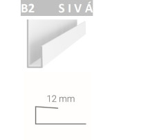 Lemovací profil Vilo B2 – sivá / 2,7 m Lemovací profil Vilo B2 – sivá / 2,7 m
