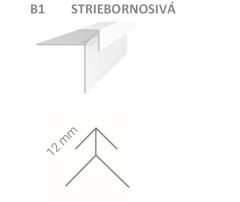 Vonkajší rohový profil Vilo B1 - striebornosivá /2,7 m Vonkajší rohový profil Vilo B1 - striebornosivá /2,7 m