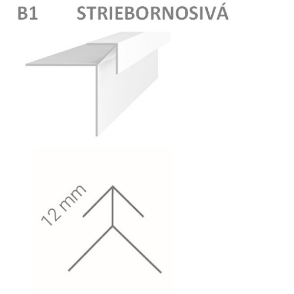Vonkajší rohový profil Vilo B1 - striebornosivá /2,7 m Vonkajší rohový profil Vilo B1 - striebornosivá /2,7 m