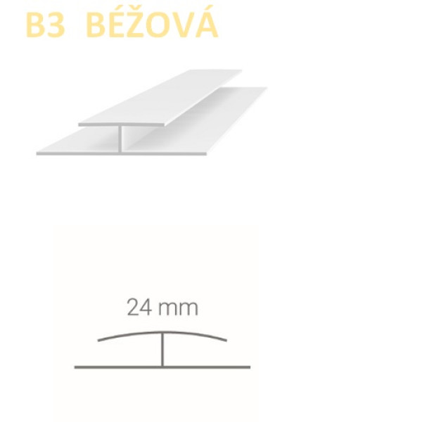 Spojovací profil Vilo B3 - béžová / 2,7 m Spojovací profil Vilo B3 - béžová / 2,7 m