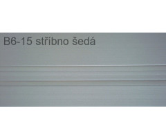 Univerzálna začisťovacia lišta Vilo B6 - 15 striebornosivá /3m x 50mm Univerzálna začisťovacia lišta Vilo B6 - 15 striebornosivá /3m x 50mm