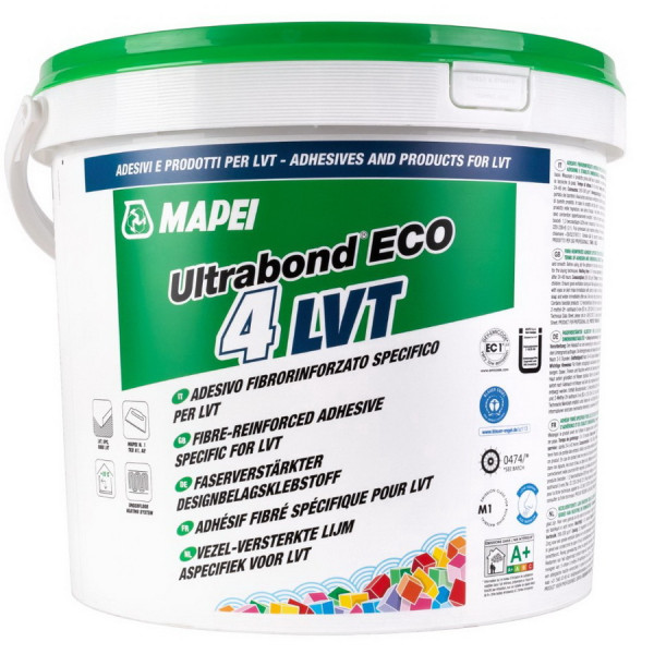 Lepidlo na vinylové LVT podlahy - Mapei ULTRABOND ECO 4 LVT - disperzní / 14 kg