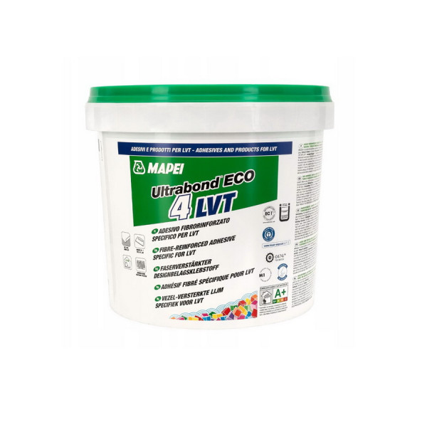 Lepidlo na vinylové LVT podlahy - Mapei ULTRABOND ECO 4 LVT - disperzní / 4 kg
