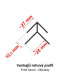 Profi DECOR - Vnější rohový profil - černá třešeň - 3m Profi DECOR - Vnější rohový profil - černá třešeň - 3m