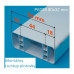 Rovná krytka - Plotovka MODULAR 80x32mm - BIELA Rovná krytka - Plotovka MODULAR 80x32mm - BIELA
